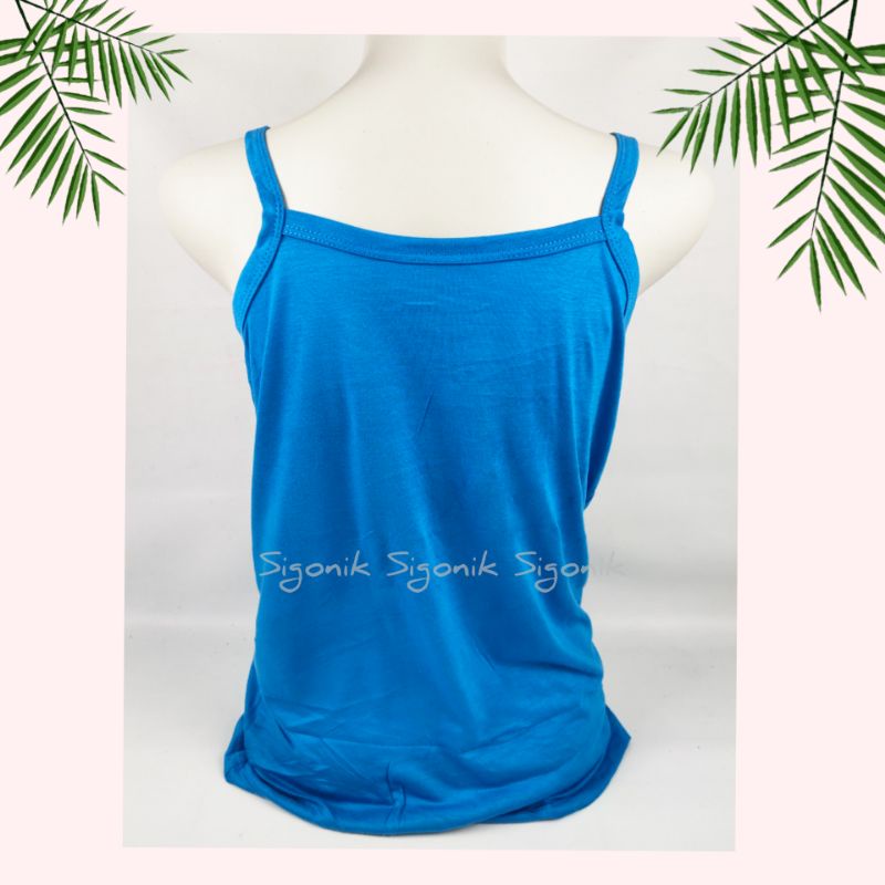 Singlet Tank Top Wanita Dewasa Kurus Remaja ABG All Size L fit XL Katun Tengtop TALI KECIL Cewek Sigonik