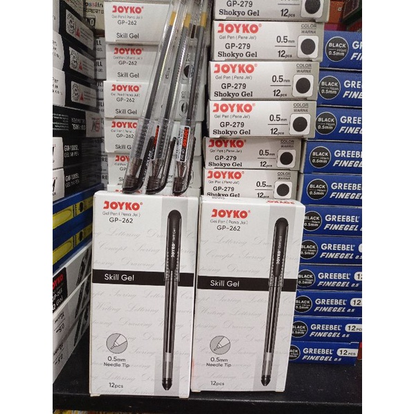 

pulpen skill gel joyko 0.5mm/pulpen tinta cair joyko (min 12pcs)