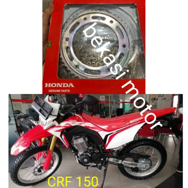 06401-K84 rantai gear set gearset honda CRF 150 CRF 150L original 1set