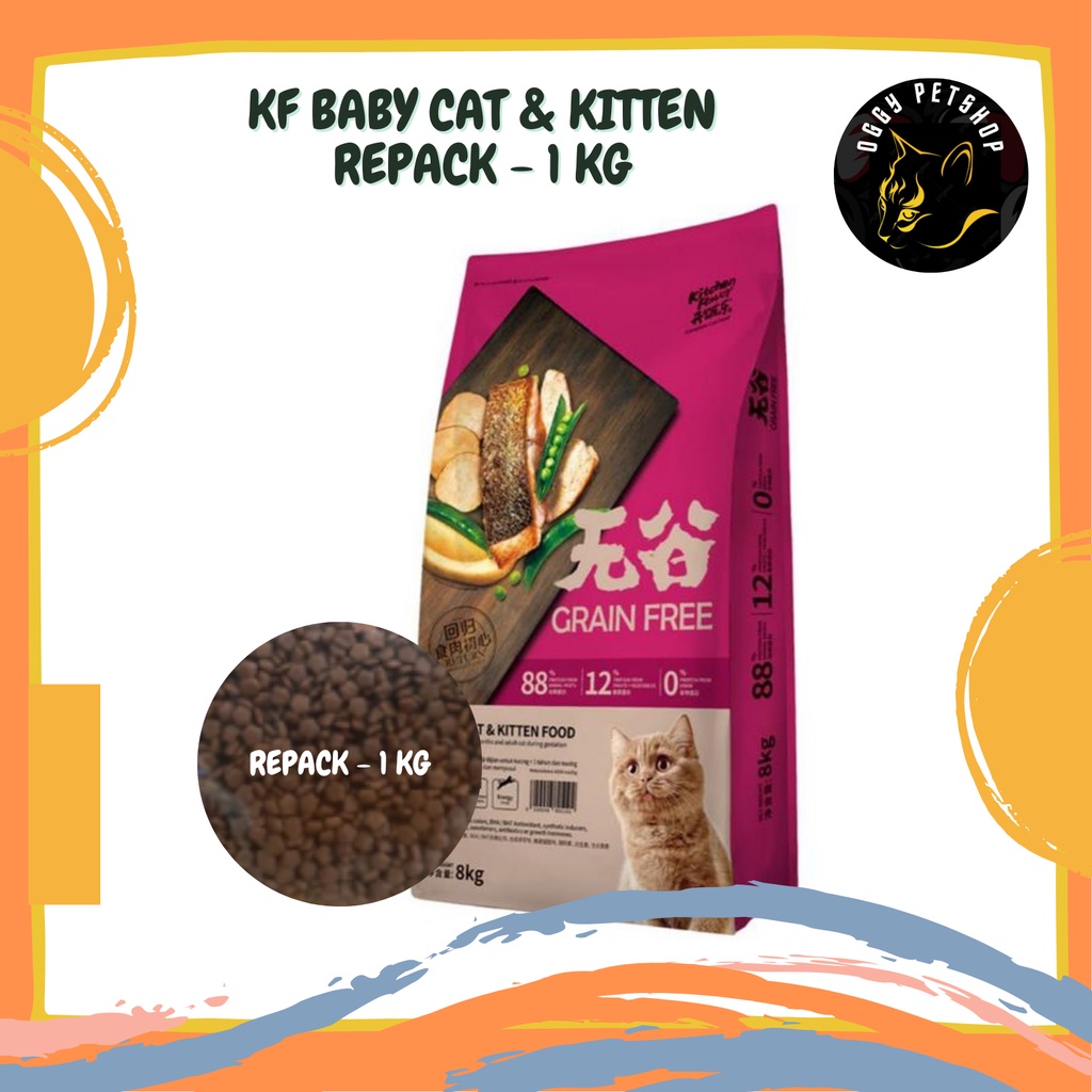 Makanan Kucing KITCHEN FLAVOR BABY KITTEN 1Kg | KF KITTEN 1 Kg | KF BABY KITTEN 1 Kg