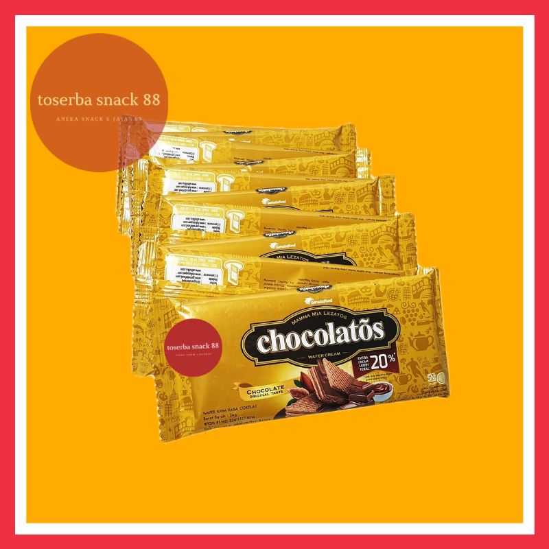 

CHOCOLATOS WAFER CREAM/Wafer Cream Chocolate (22 gram × 10 pcs)