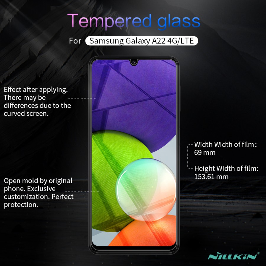 Tempered Glass SAMSUNG Galaxy A22 4G LTE Nillkin Amazing H+ Pro Ori