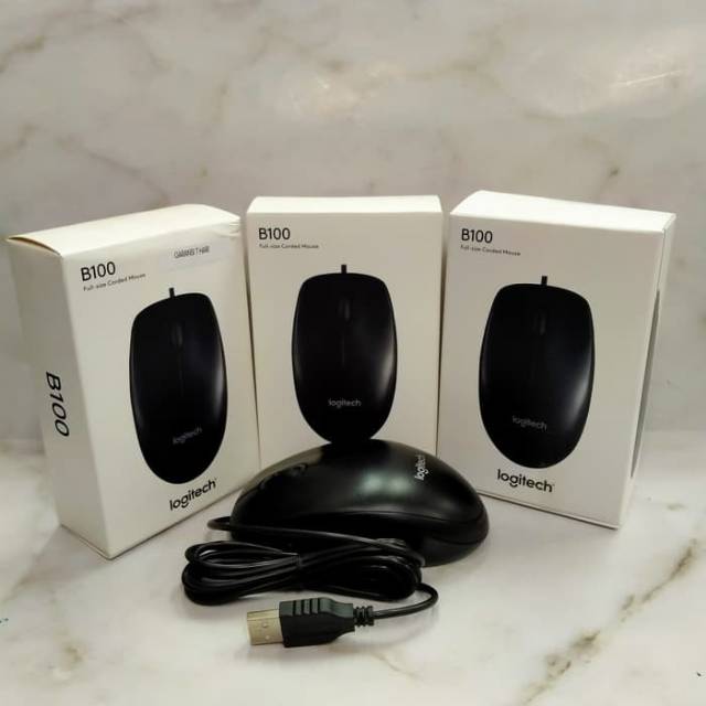 Mouse Kabel USB LOGITECH B-100/Mouse Komputer