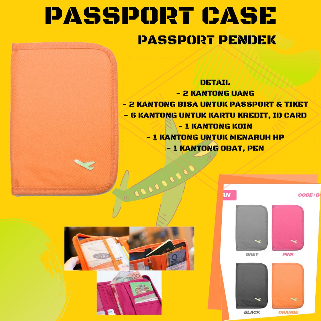 PASSPORT CASE DOMPET PASPORT PENDEK - BGD-43