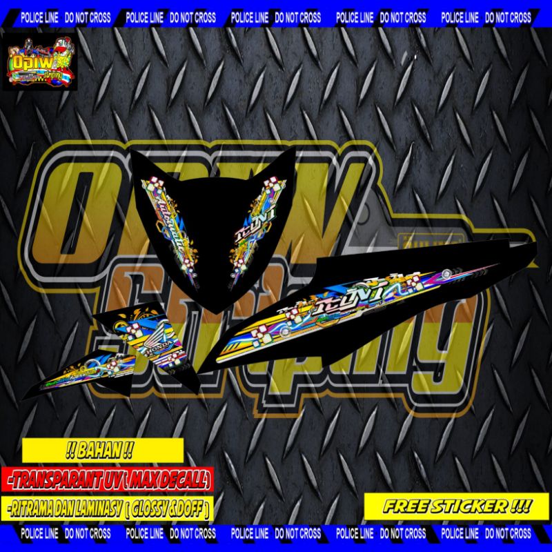 STRIPING TRANSPARAN BEAT FI HOLOGRAM 2013 2015