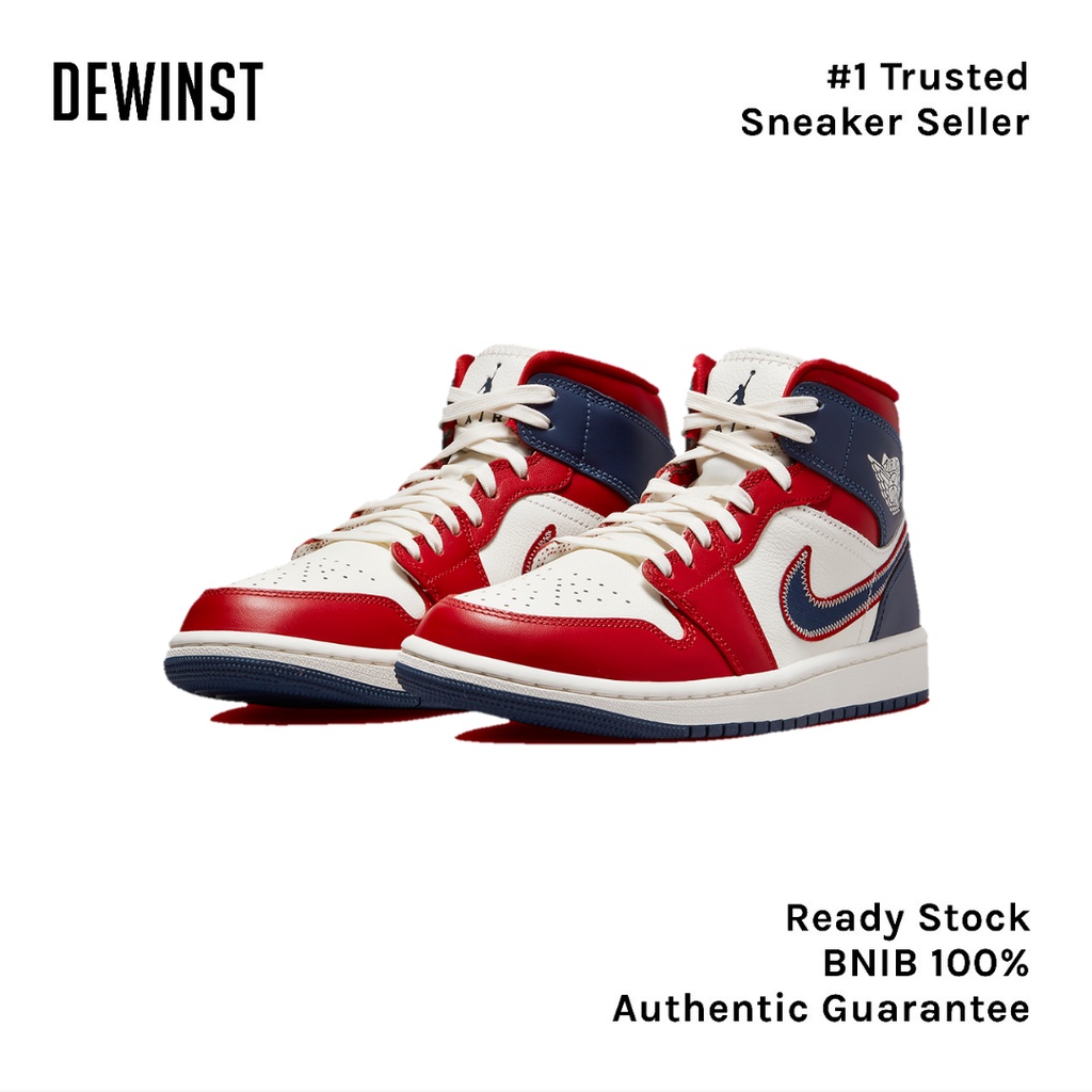 Air Jordan 1 Mid USA 2020 Womens BNIB RESMI ORIGINAL