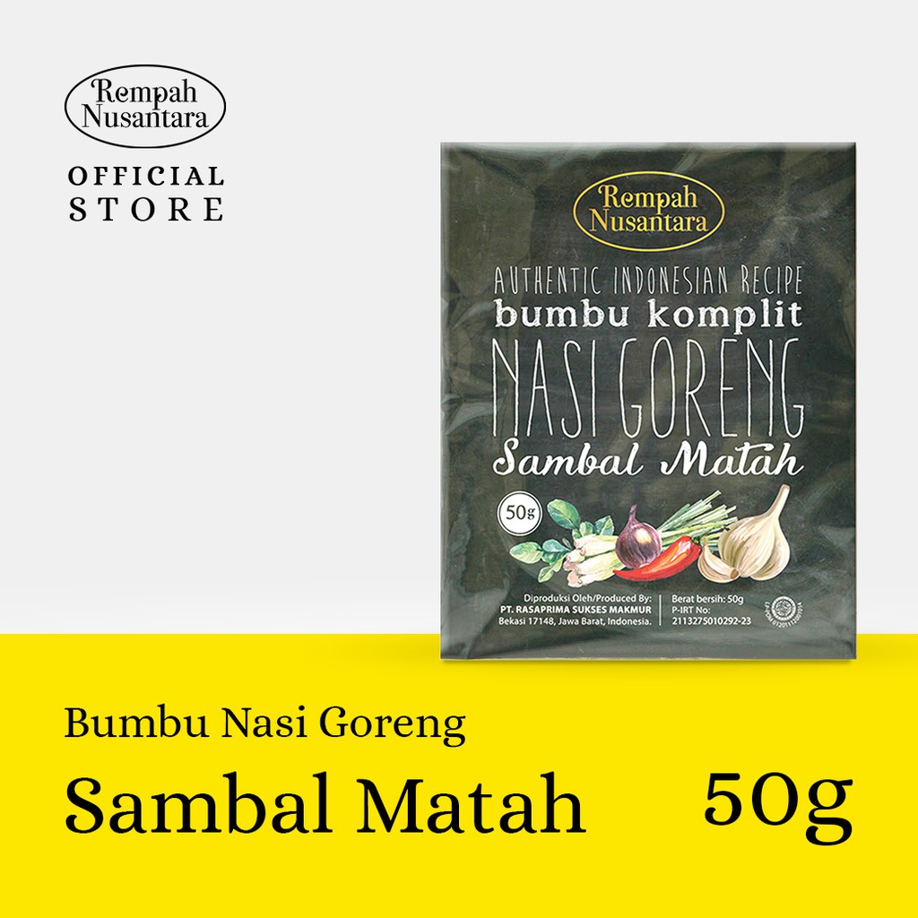 

Bumbu Nasi Goreng Sambal Matah Seriboe Rempah Nusantara