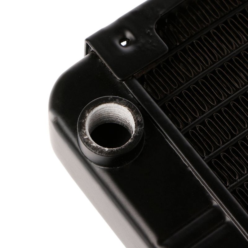 btsg 120mm Aluminum Computer Radiator Water Cooler 10 Tube CPU Heat Sink Exchanger