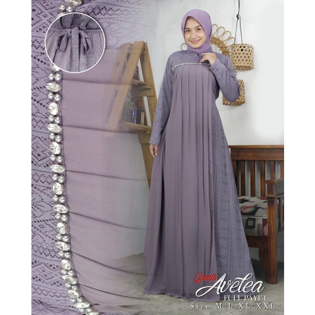 DRESS PESTA MEWAH | GAMIS AVELEA DRESS PAYET | GAMIS BROKAT MALIKHA | DRESS PESTA | GAMIS CERUTY SEL