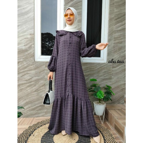 Gamis Rayon Crinkle Uragiri
