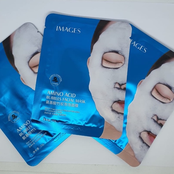 IMAGES Masker Wajah Gelembung Bubble Acid