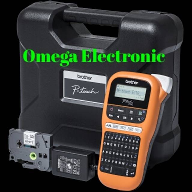 RESMI Brother Label Printer PT-E110VP - Label Maker Electrician Model