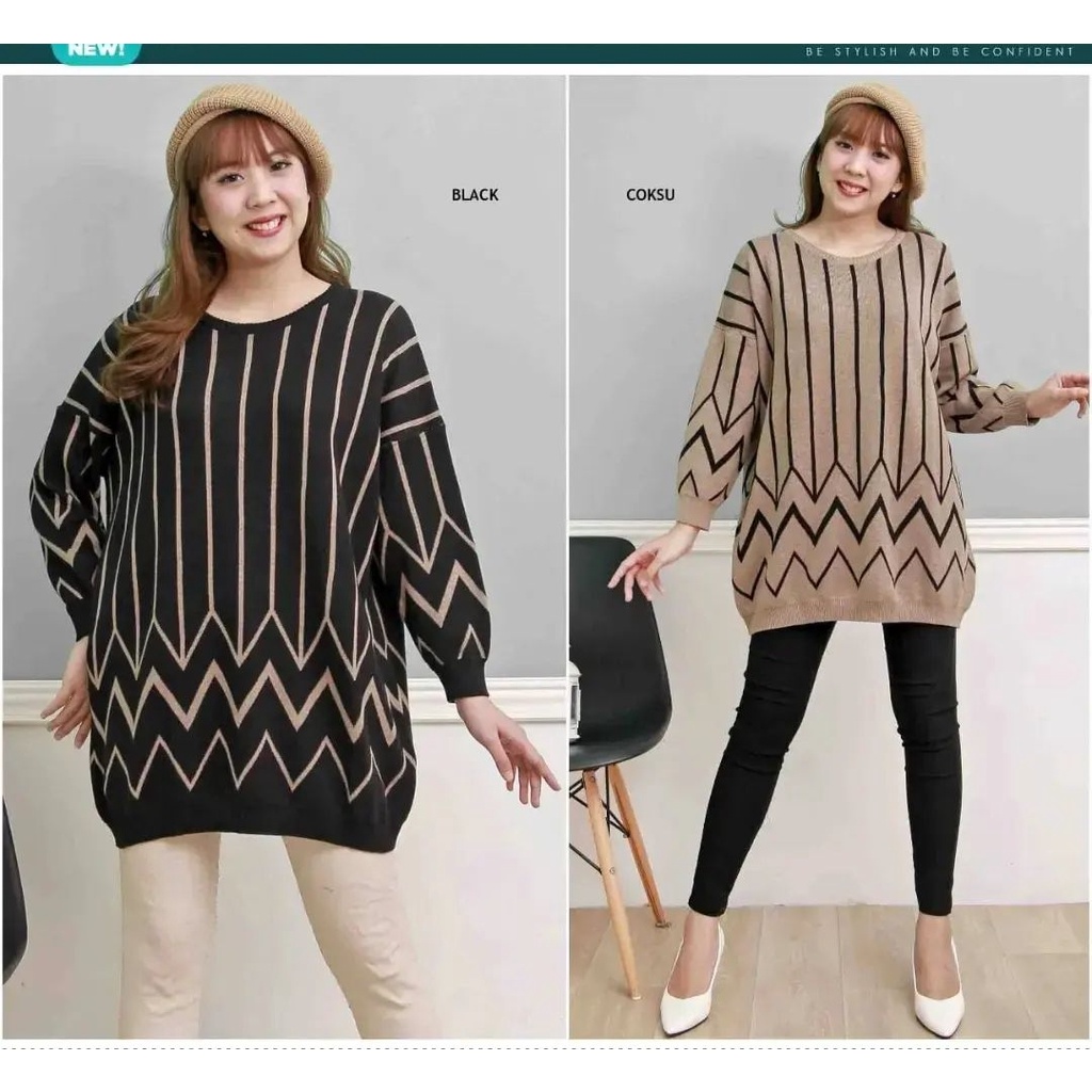atasan big size rajutan wanita