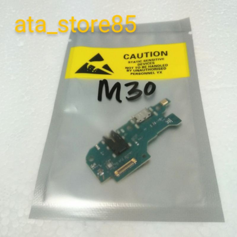 Papan Charger Samsung M30 | M 30 PCB UI+Mic Connector Charger Board Konektor Cas Flexible Flexibel Carger Original