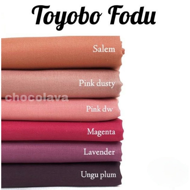 Kain Bahan Toyobo Fodu / Kain Meteran Bahan Gamis / Baju Fashion Wanita Seragam Adem