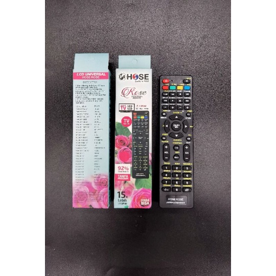 Remote TV LED Universal semua merek TV terkenal tanpa program, HOSE Rose, Baterai A3 2bh