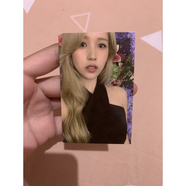 PHOTOCARD TWICE MINA EYES WIDE OPEN SIGNED