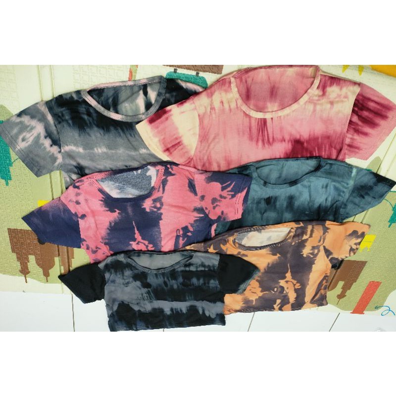 CROP TIE DYE // YERIKA CROP  PAKAIAN WANITA