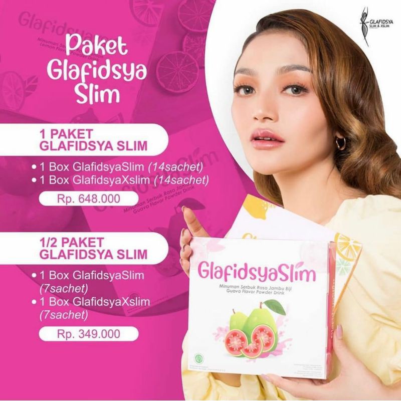 paket Glafidsya Slim untuk 1 minggu dan 2 minggu