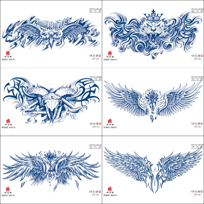 Tatto Dada Tulisan Kembang Bunga Tahan Lama 10-15Hari MODEL GZXT