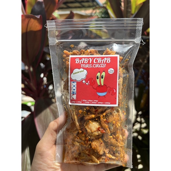 BABY CRAB  KRISPY 100gr || KEPITING KRIUK | KRISPY | HALAL | CAMILAN SEHAT HALAL SNACK SEAFOOD / CRAB KRIPS