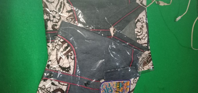 Batik Anak Cowok Kombinasi Jeans Kembaran Anak Ayah