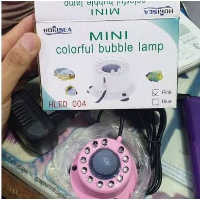 HLed 004 Mini Colorful Bubble Lamp/Lampu Hiasan Aquarium Aerasi