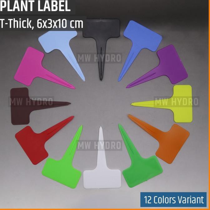 

(TERBARU) 10 pcs - Label Tanaman / Plant Label / Tag, Model T Tebal, 6x3x10cm