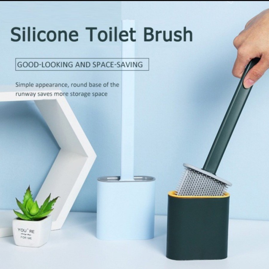 Sikat Toilet Silikon / Sikat WC Silikon / Sikat Fleksibel WC / Sikat WC Silikon Fleksibel / Sikat Silicone Pembersih Toilet Brush Toilet Silicone