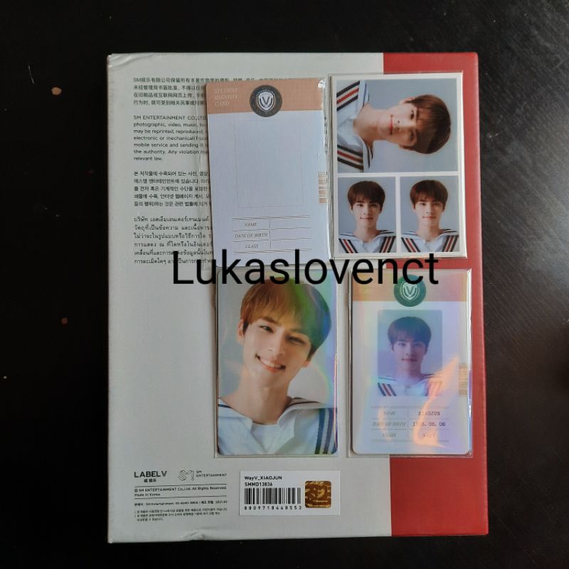 B2s Kit Wayv xiaojun Id card pc Id photo back to school 2021