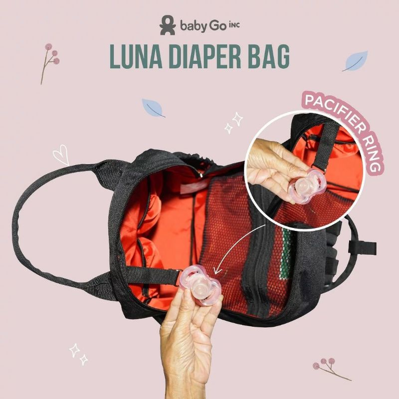 BabyGO inc Luna Diaper Bag - Tas Bayi BabyGoInc - Baby Go