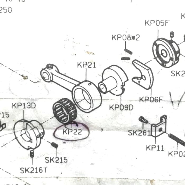 KP21 Kasar Halus Komplit Set - Mesin Obras 737 - 747 - 700F