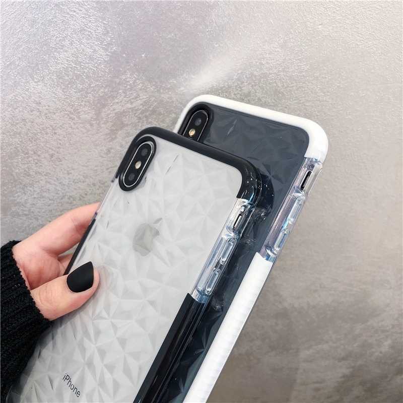 Case iPhone 12mini iPhone 12 Pro Max case iPhone 6 7 8plus X XS XR MAX 11Pro Max diamond pattern TPU phone case