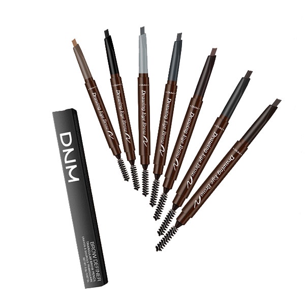 DNM 2 In 1 Brow Definer Pencil Drawing Eyebrow / Pensil Alis Putar Otomatis Eyebrow Waterproof / TS-7