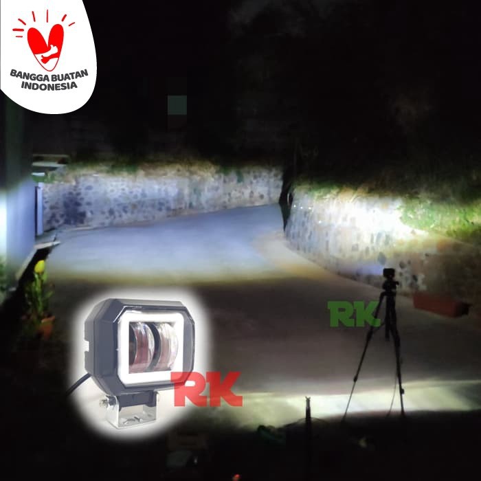 LAMPU FOGLAMP LED ANGEL EYE MOBIL MOTOR CUT OFF TIDAK SILAU ANTI AIR