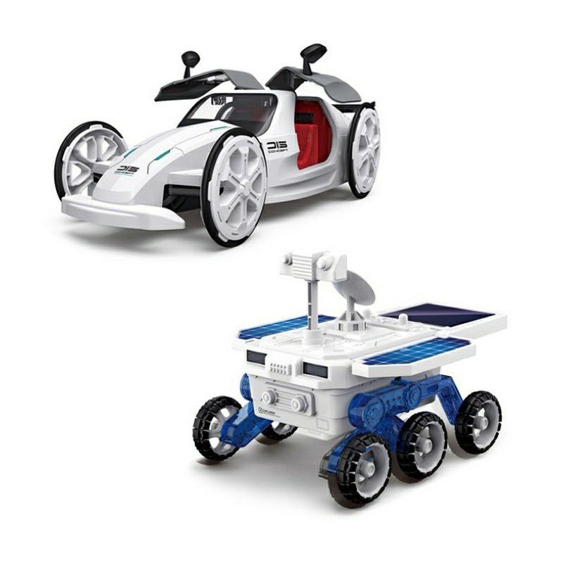 mainan edukasi diy solar mars / power car - stem toys