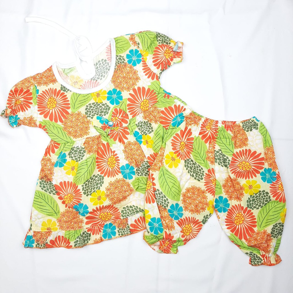 Setelan Baby Berry 0-12 Bulan Baju dan Celana Pop New Born Set Tidur Perempuan Lengan
