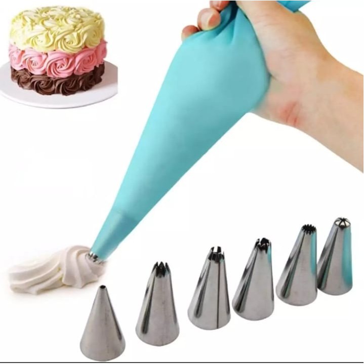 Spuit Set 8 in 1/Piping bag silikon Cake Decorator icing