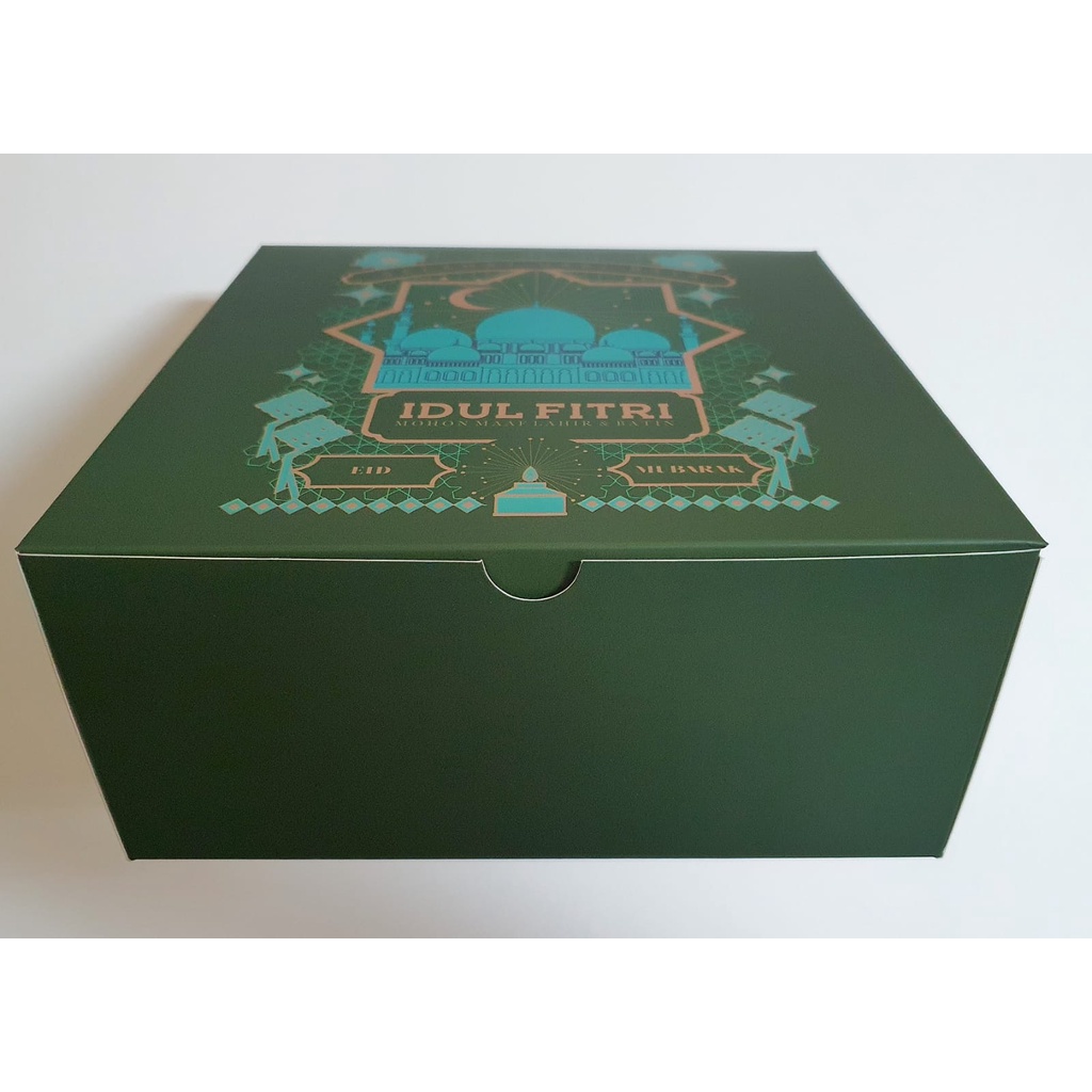 

(5 Pc) Box Cake 20x20x10 Lebaran Free Tag Idulfitri Dus Kue Marmer Pudding Chiffon Cake Packaging Kardus
