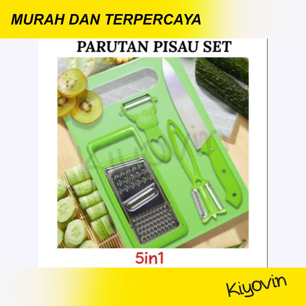 Parutan serbaguna 5in1 Peeler Pisau serbaguna