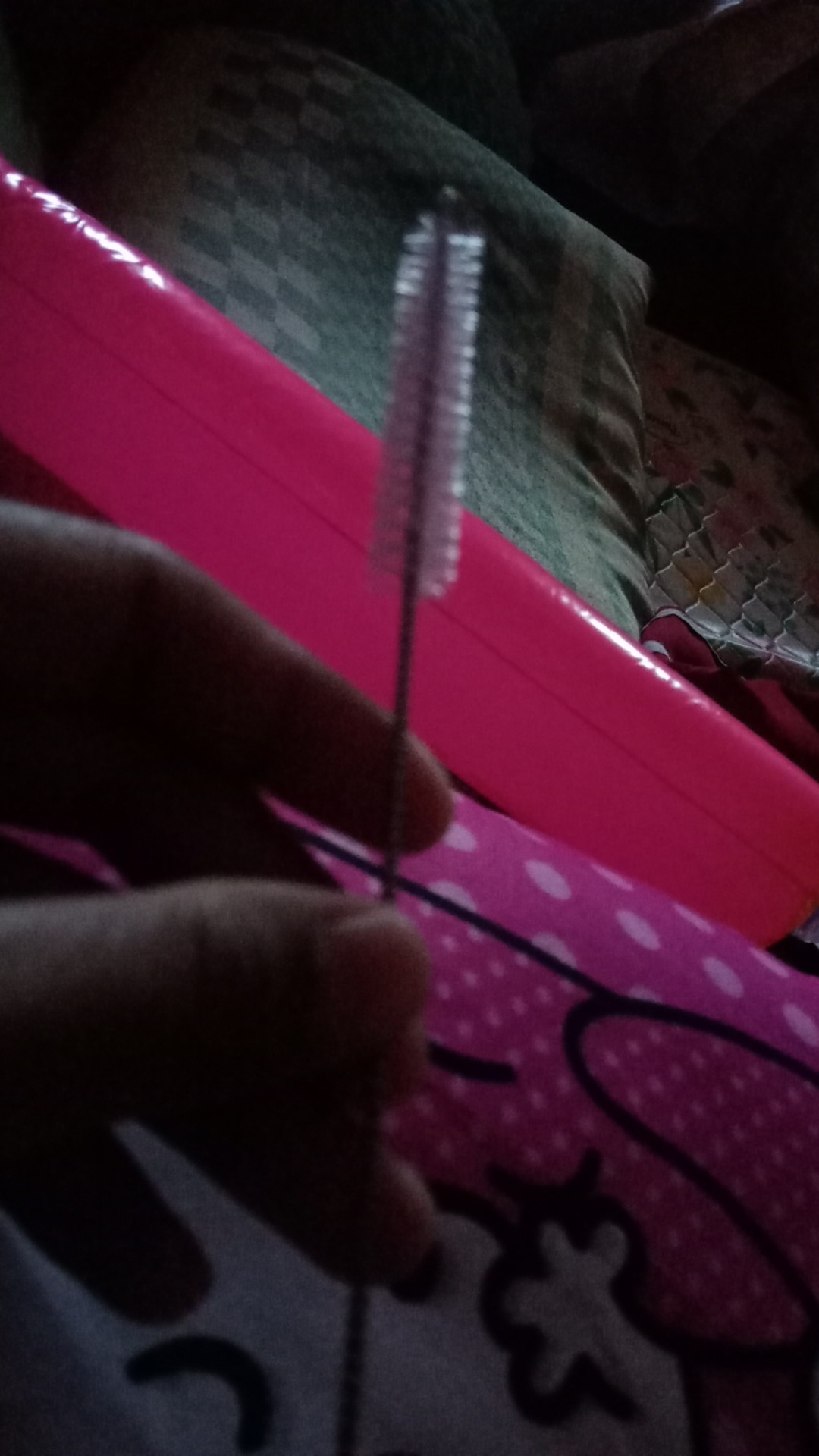 Sikat Pembersih Sedotan Stainless Brush Straw Sedotan Stainless Lengkung