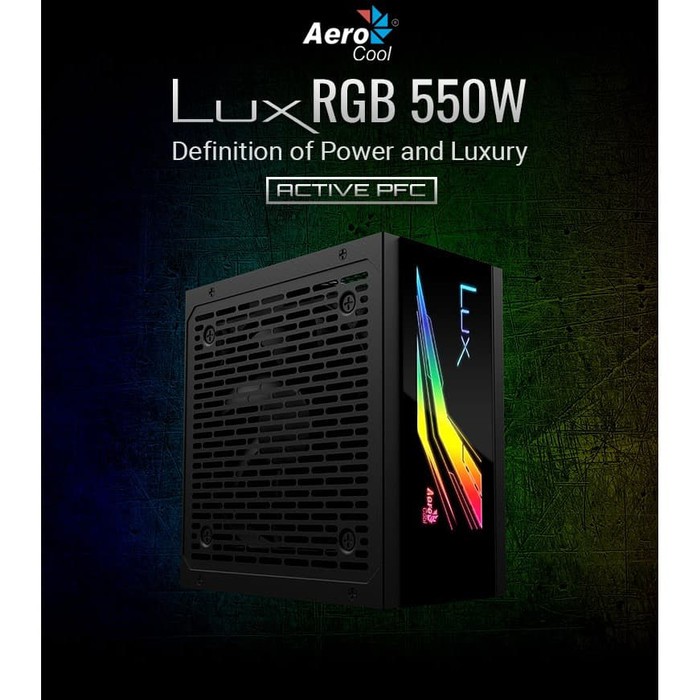 Aerocool LUX RGB 550W - 550 Watt 80 PLUS Bronze Gaming PSU