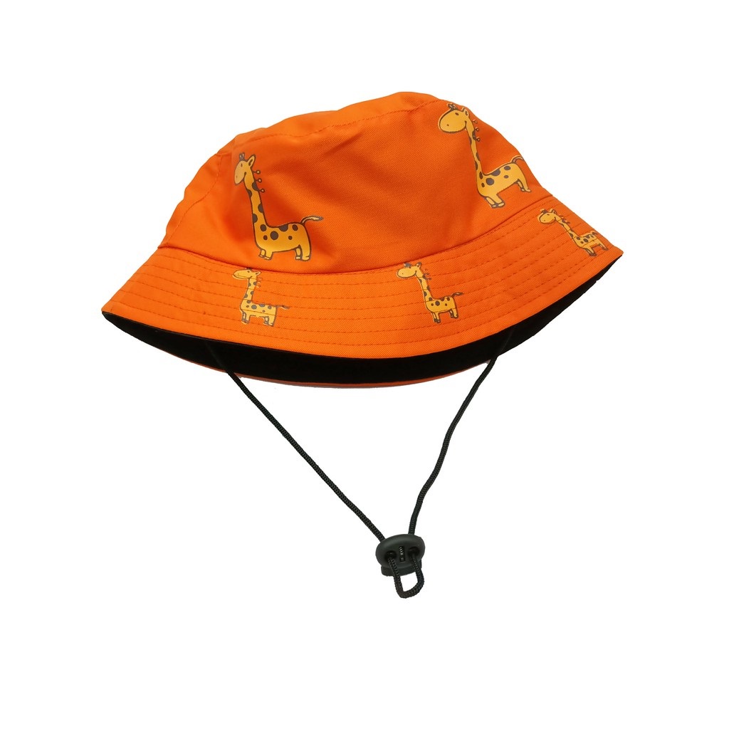 TOPI ANAK LAKI LAKI PEREMPUAN BUCKET HAT ANAK COWOK CEWEK 3 4 5 6 7 8 9 10 TAHUN KOREA 1 2 BASEBALL FASHION ANAK COWO CEWE OOTD USIA BALITA KIDS KUPLUK AKSESORIS KEPALA UMUR ANAK KADO ANAK LUCU-Jerapah Orange