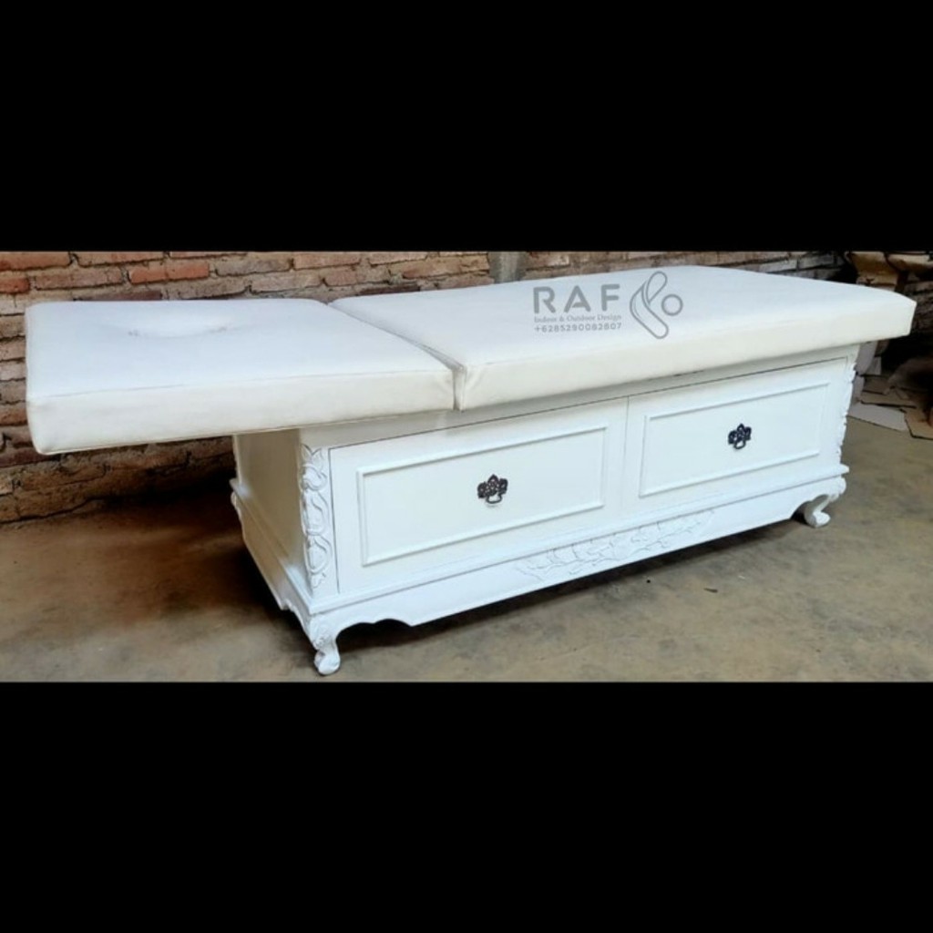 Tempat Tidur SPA, Dipan Ranjang Pijat, Tempat Pijat Kayu, Tempat SPA