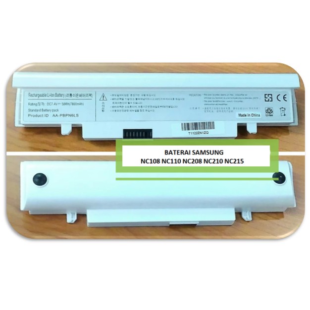 Jual BATERAI SAMSUNG NC108 NC110 NC208 NC210 NC215 AA-PBPN6LS | Shopee ...