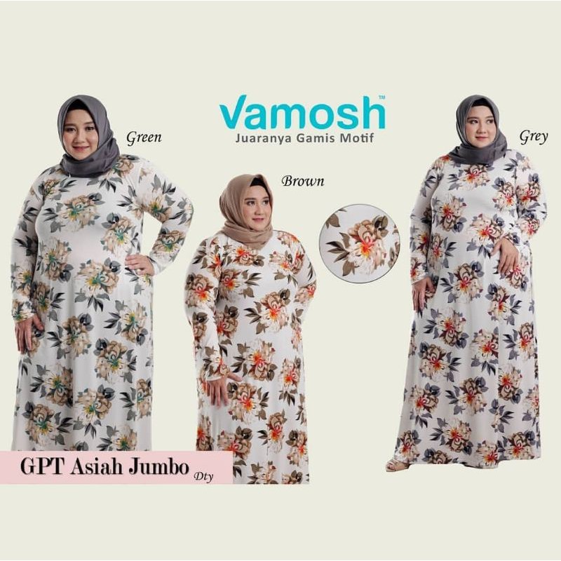 Vamosh GPT Jumbo Bigsize Gamis Payung Puspita Asiah