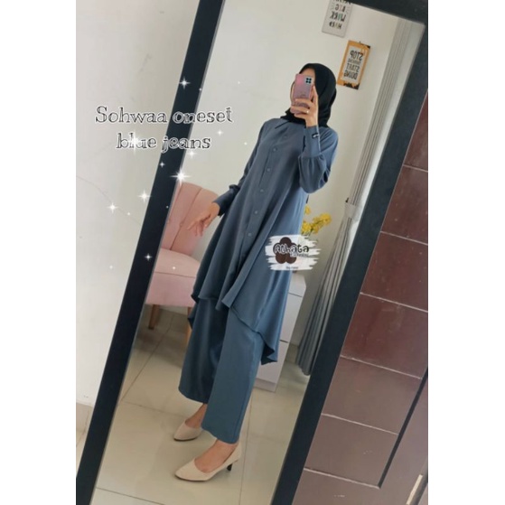 SOHWAA ONE SET // SET LONG TUNIK ORIGINAL ATHATA PREMIUM
