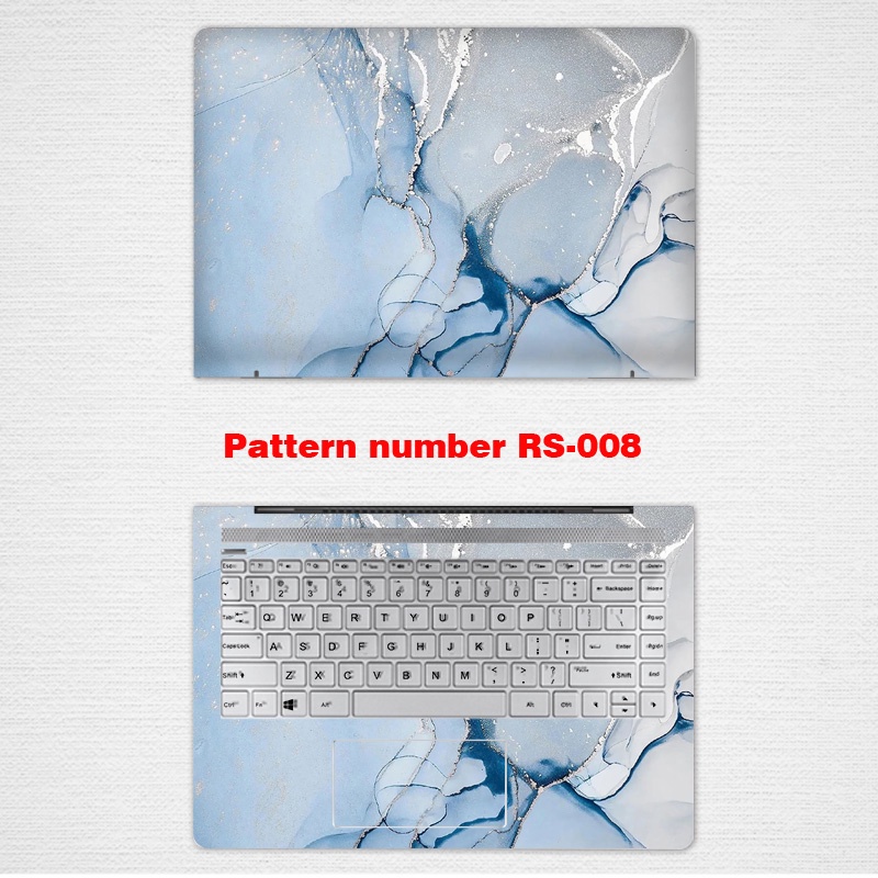 MARBLE Computer Stickers Computer Laptop Skin Vinyl 2 Sides Laptop Skin for 11/12/13/14/15/17 Inch Universal Dell 7590 7591 Notebook Sticker G33590 3579 7500 Computer Film Achievement 5390 5370 Shell Protection Film 15.6 Inch 14 13.3