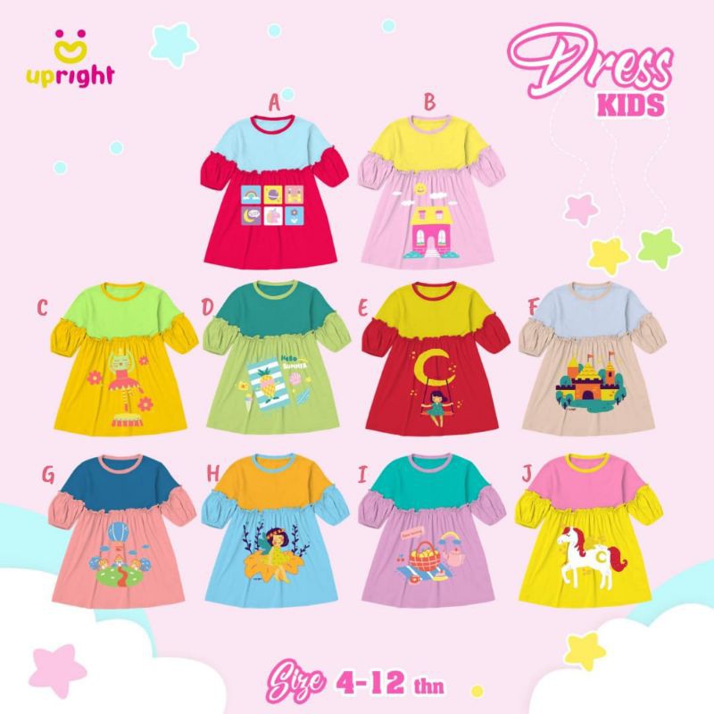 Dress Anak By Upright / Dress Anak Tunik Upright