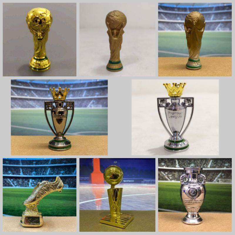 Figur Miniatur Trofi / Piala NBA / Piala Euro / Piala World Cup / Piala Golden Boots / Piala FA / Piala La Liga / Piala Champions League / Piala Liga Inggris / Mini Trophy